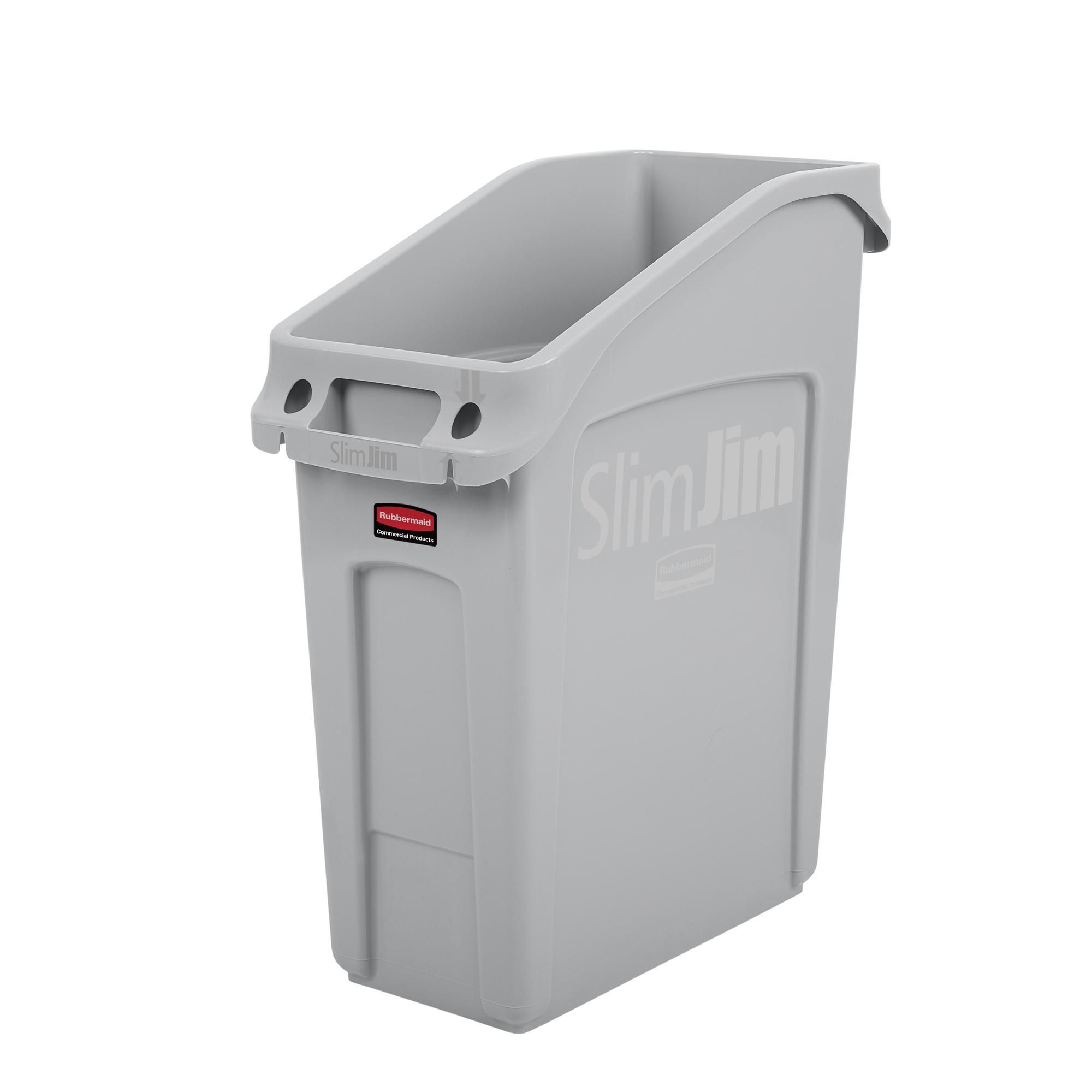 Rubbermaid Slim Jim asztal alá helyezhető kuka 49L szürke