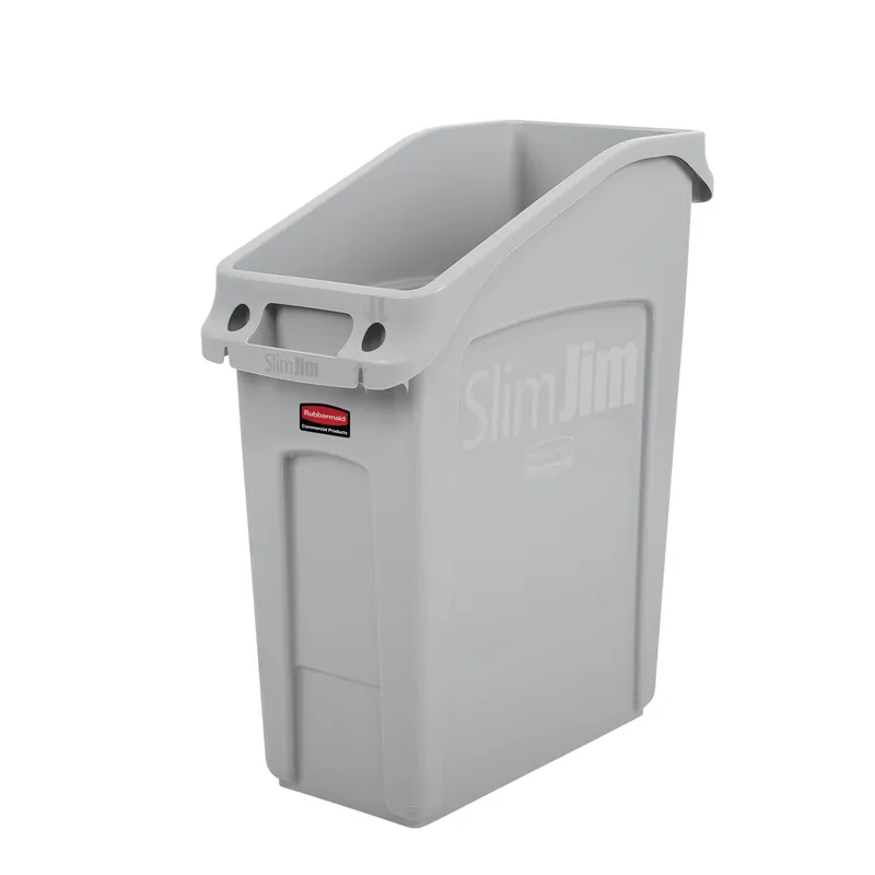 Rubbermaid Slim Jim asztal alá helyezhető kuka 49L szürke