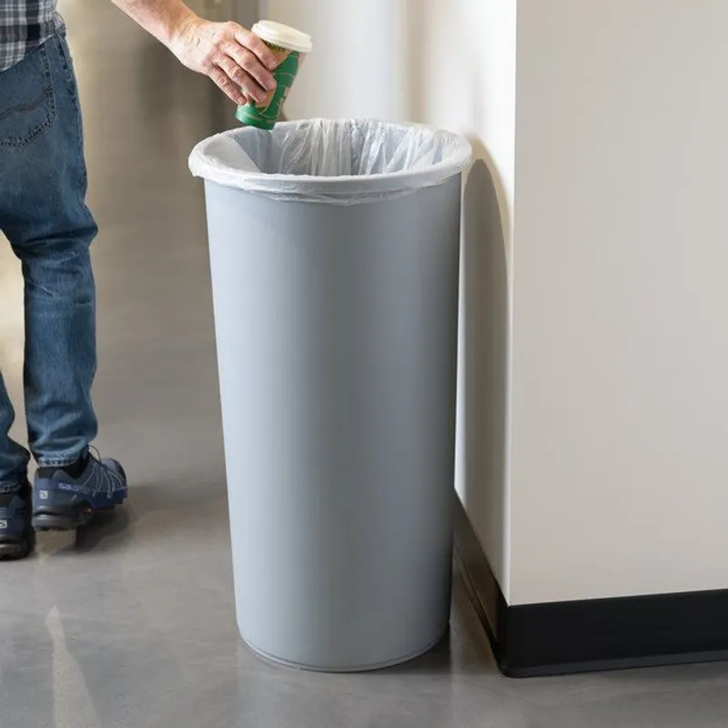Rubbermaid Irodai szemetes kör alakú, 83L, szürke