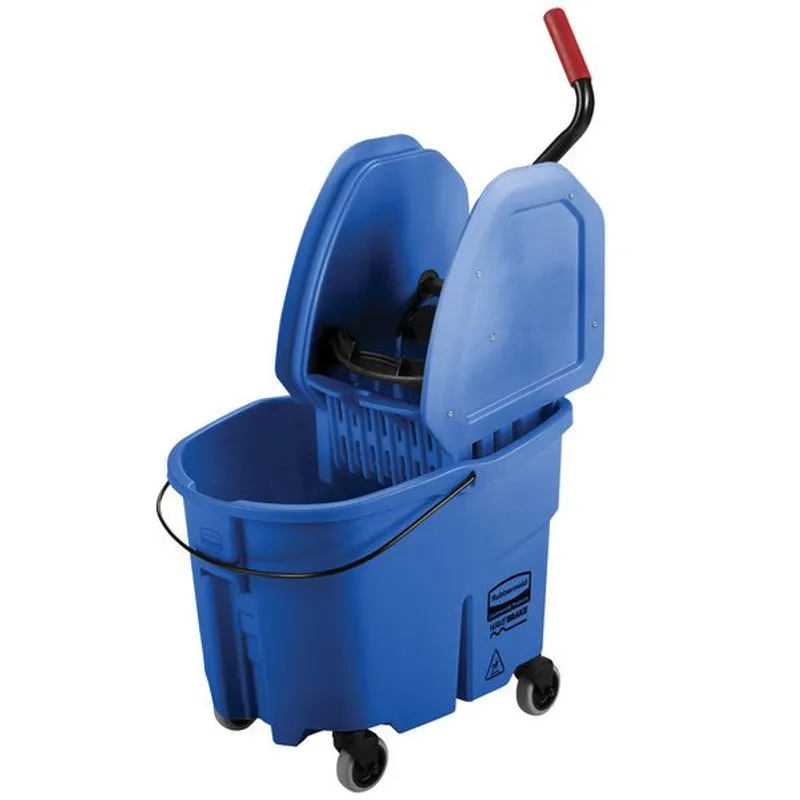 Rubbermaid WaveBrake felmosókocsi, mop facsaróval, kifröccsenésgátlóval - kék