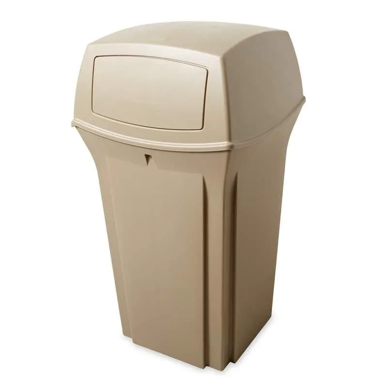 Rubbermaid Ranger kültéri szemetes, zárt-bézs-132,5L