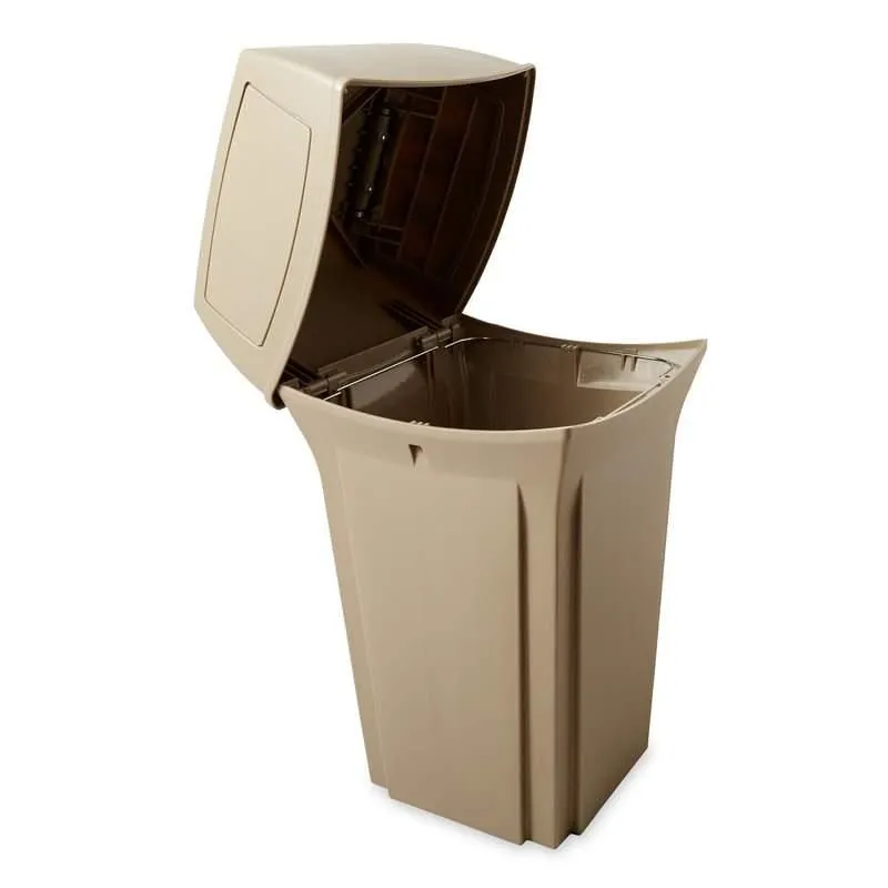 Rubbermaid Ranger kültéri szemetes, zárt-bézs-132,5L