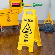 Rubbermaid csúszásveszély figyelmeztető tábla
