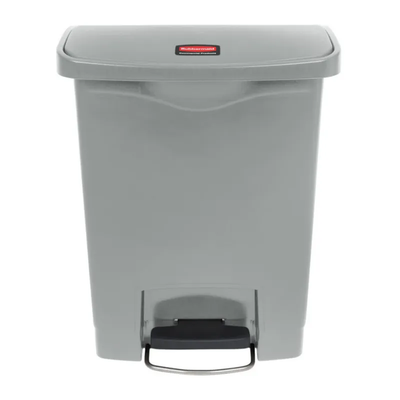 Rubbermaid Step-On keskeny pedálos szemetes kuka-szürke-30 literes