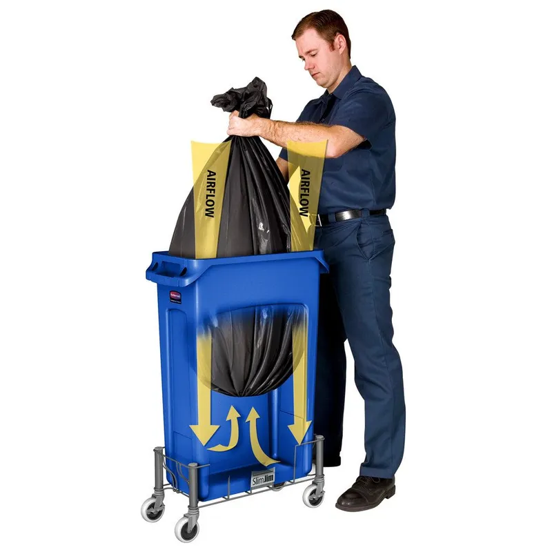 Rubbermaid Slim Jim szemetes kuka- 87 literes-kék