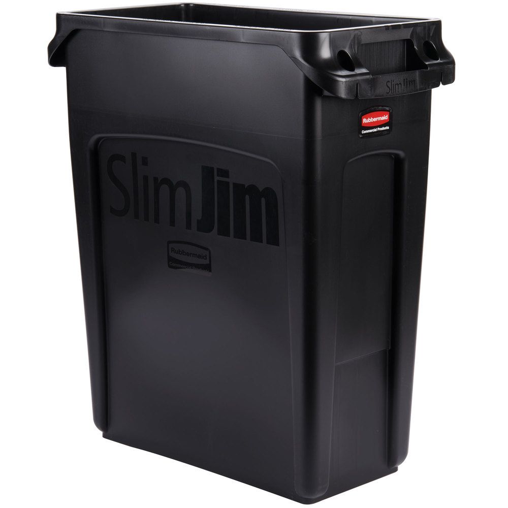Rubbermaid Slim Jim keskeny szemetes kuka 60L fekete