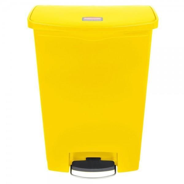 Rubbermaid Step-on keskeny pedálos szemetes kuka- sárga- 90 literes