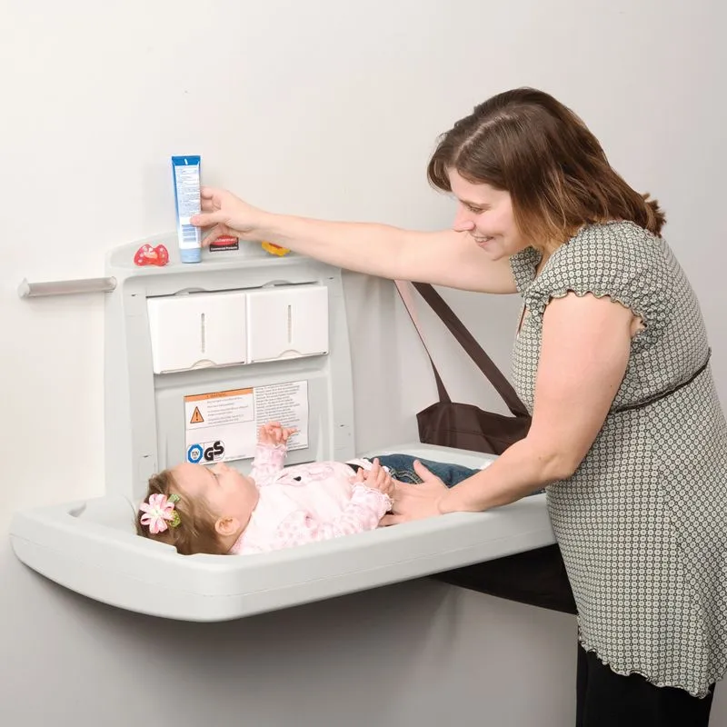 Rubbermaid fali lehajtható baba pelenkázó, vízszintes