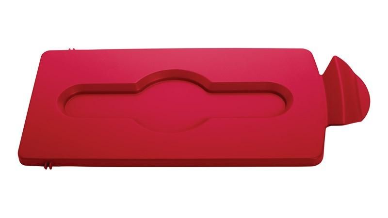 Rubbermaid fedélbetét Slim Jim szelektív kezdőszetthez-piros zárt