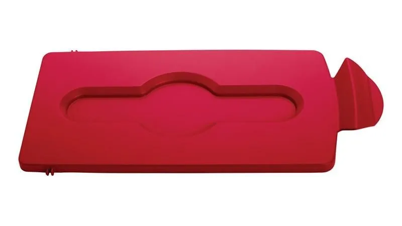 Rubbermaid fedélbetét Slim Jim szelektív kezdőszetthez-piros zárt