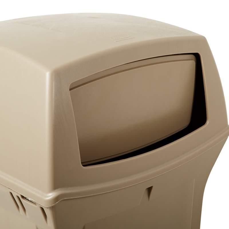 Rubbermaid Ranger kültéri szemetes, zárt-bézs-132,5L