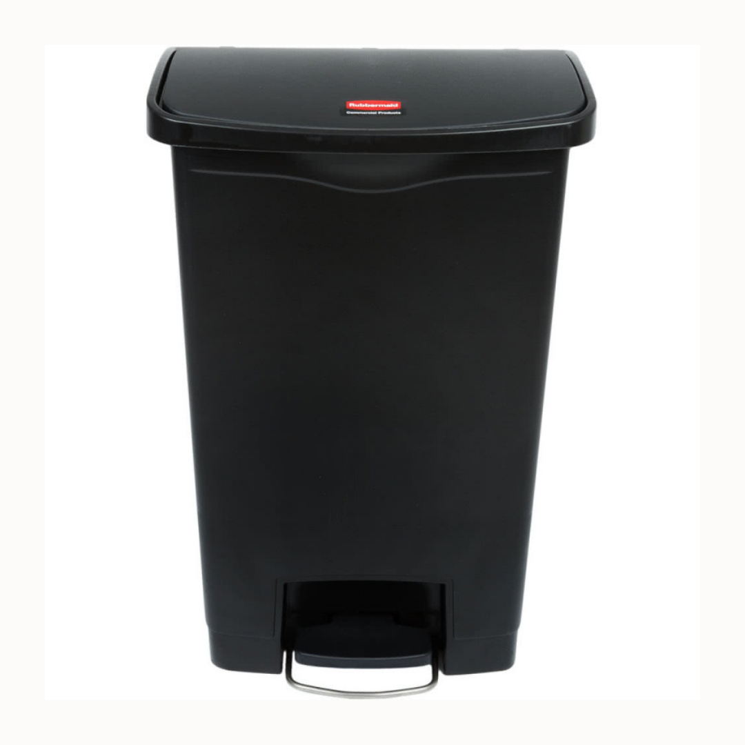 Rubbermaid Step-on keskeny szemetes kuka-fekete-50 literes