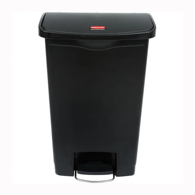 Rubbermaid Step-on keskeny szemetes kuka-fekete-50 literes