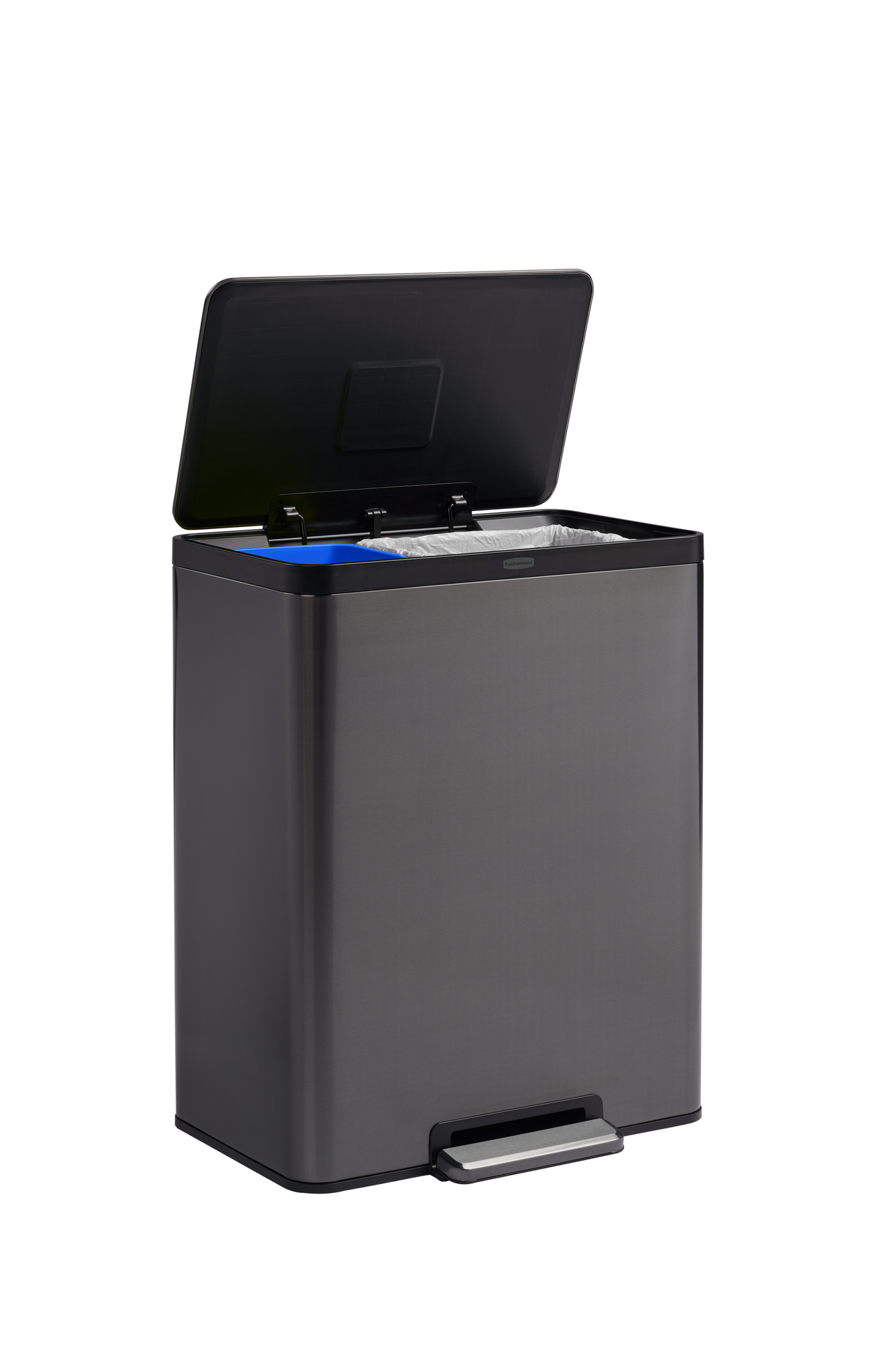 Rubbermaid Elite step-on rozsdamentes acél szemetes - 60L