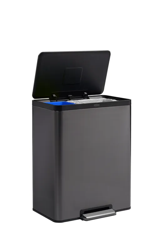 Rubbermaid Elite step-on rozsdamentes acél szemetes - 60L