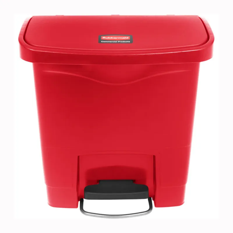 Rubbermaid Step-On keskeny szemetes kuka-15 L -piros