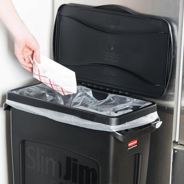 Rubbermaid Slim Jim szemetes kuka tető- felhajtható