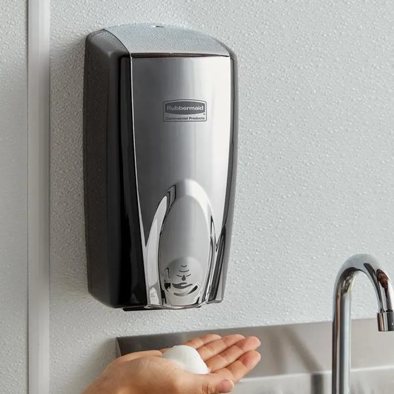 Rubbermaid 1,1L-es automata hab fertőtlenítő adagoló/szappan adagoló króm-fekete