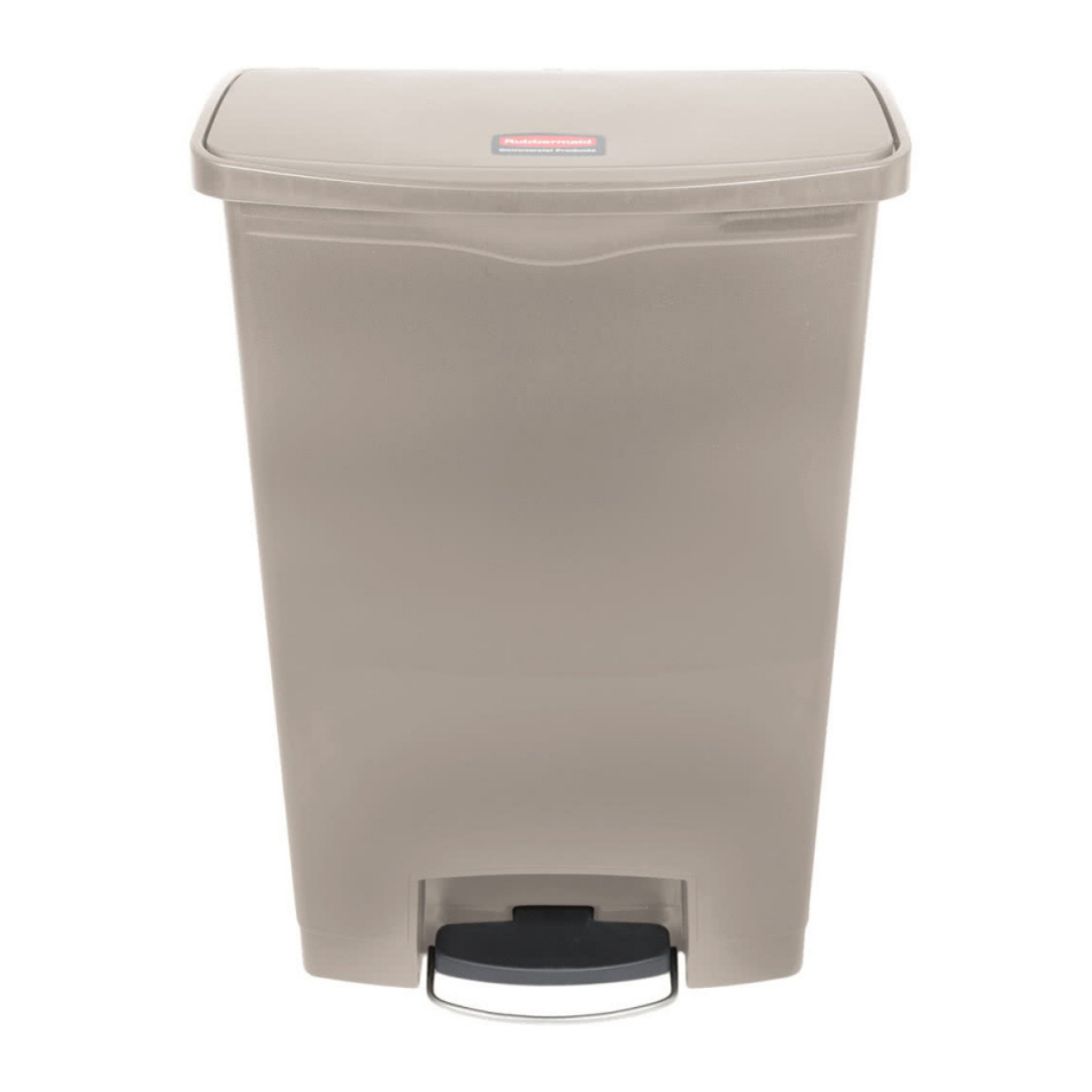 Rubbermaid Step-on keskeny pedálos szemetes kuka- bézs- 90 literes