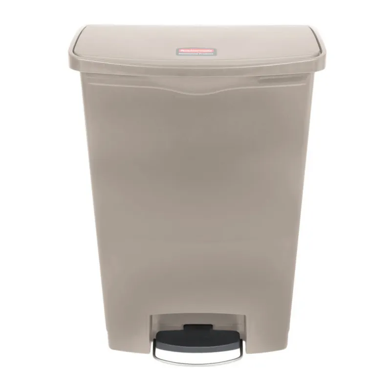 Rubbermaid Step-on keskeny pedálos szemetes kuka- bézs- 90 literes