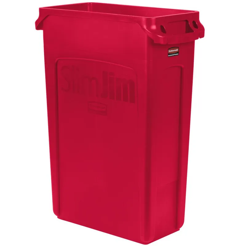 Rubbermaid Slim Jim szemetes kuka- 87 literes-piros
