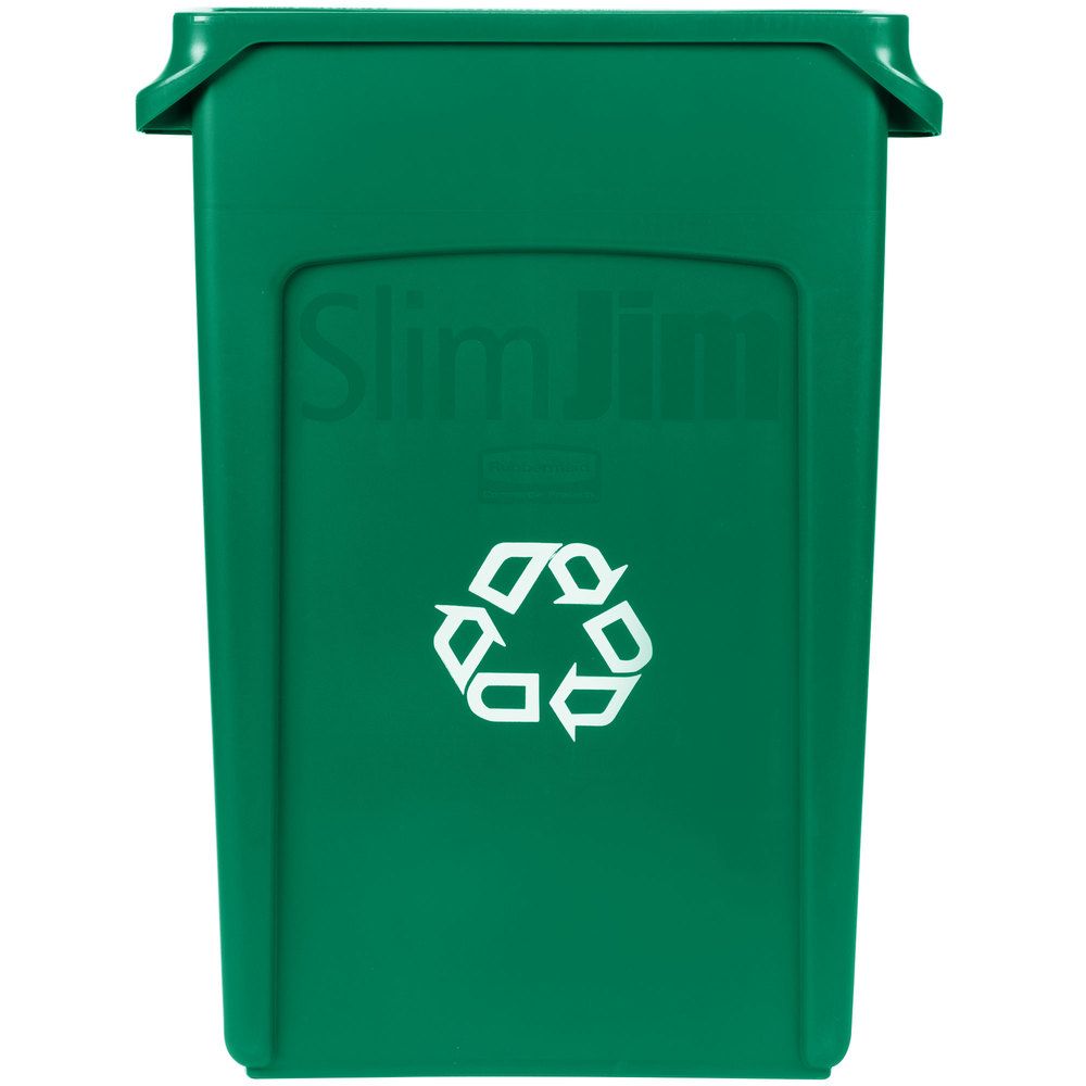 Rubbermaid Slim Jim szemetes kuka- 87 literes-zöld