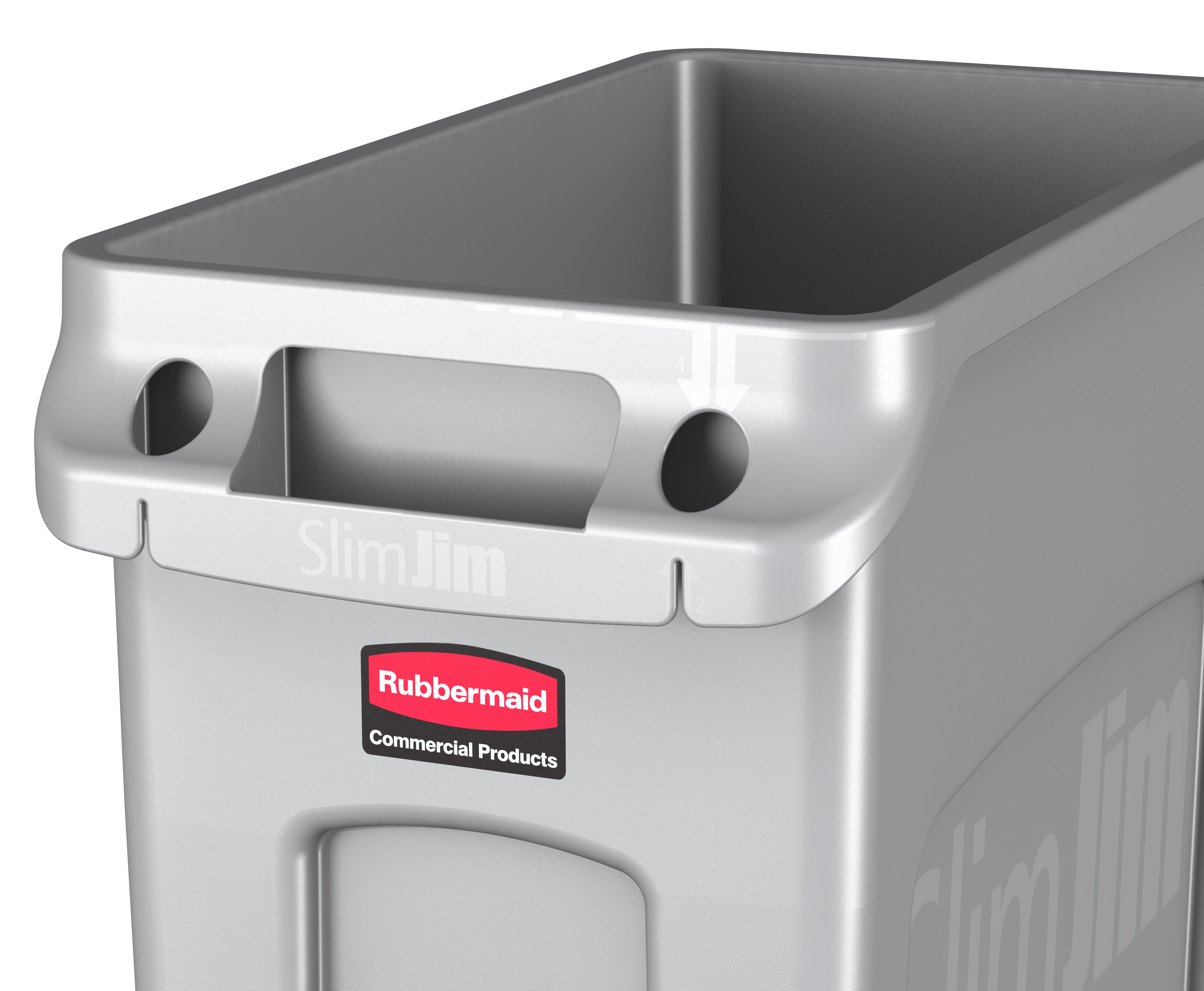 Rubbermaid Slim Jim keskeny szemetes kuka 60L szürke