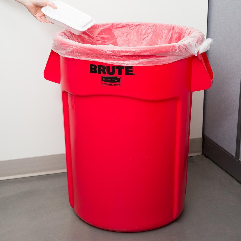 Rubbermaid Brute törhetetlen szemetes kuka-166,5L-piros