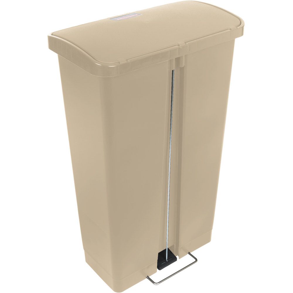 Rubbermaid Step-on keskeny pedálos szemetes kuka- bézs- 68 literes