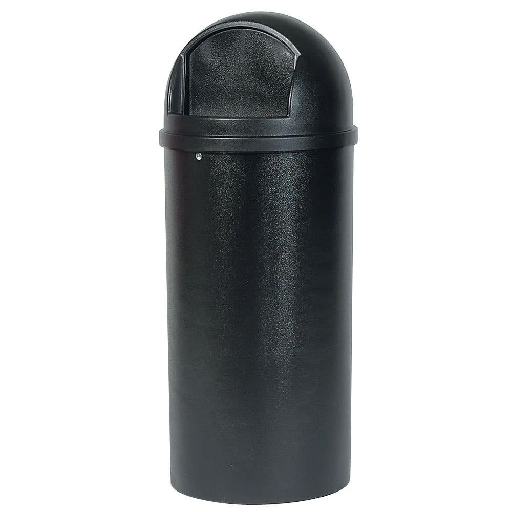 Rubbermaid Marshal-billenő fedeles szemetes-fekete-95L-UV álló