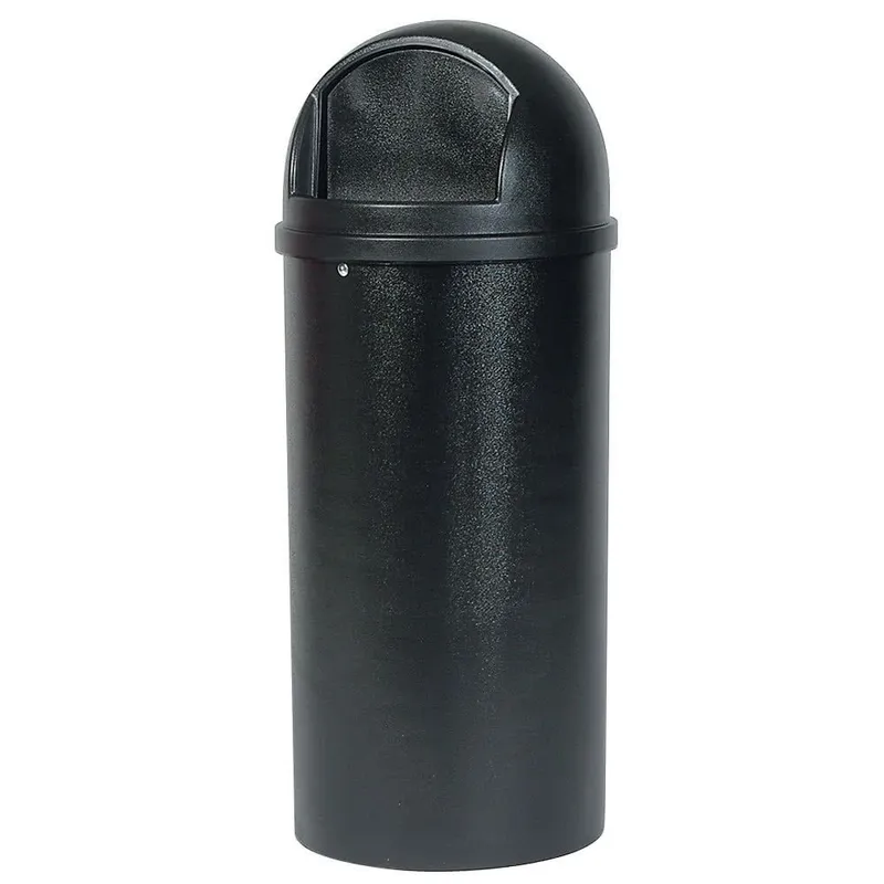 Rubbermaid Marshal-billenő fedeles szemetes-fekete-95L-UV álló