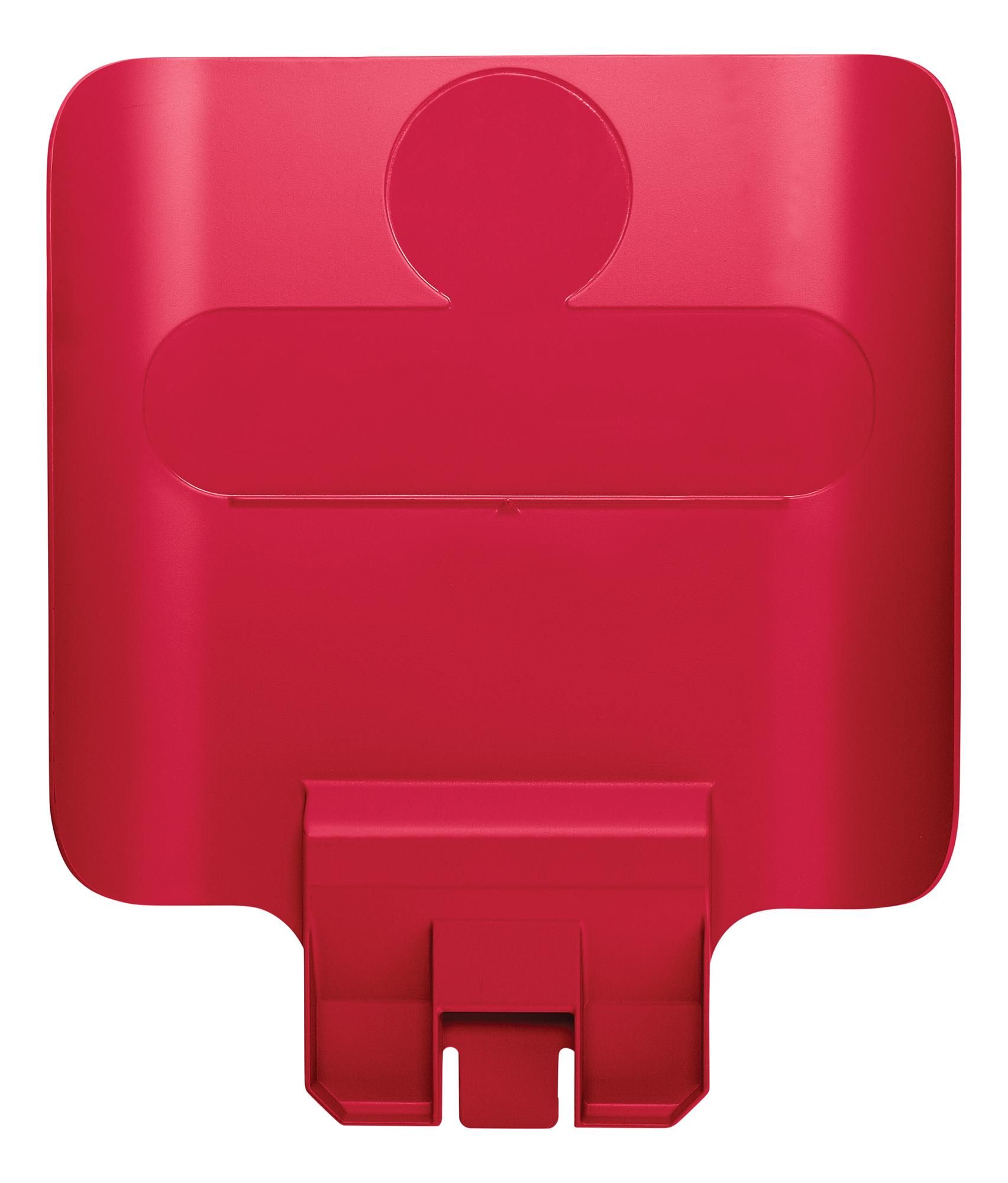 Rubbermaid információs tábla Slim Jim szelektív szetthez-piros
