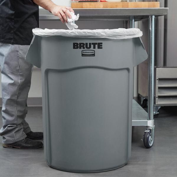 Rubbermaid Brute törhetetlen szemetes konténer 208,2 literes-szürke