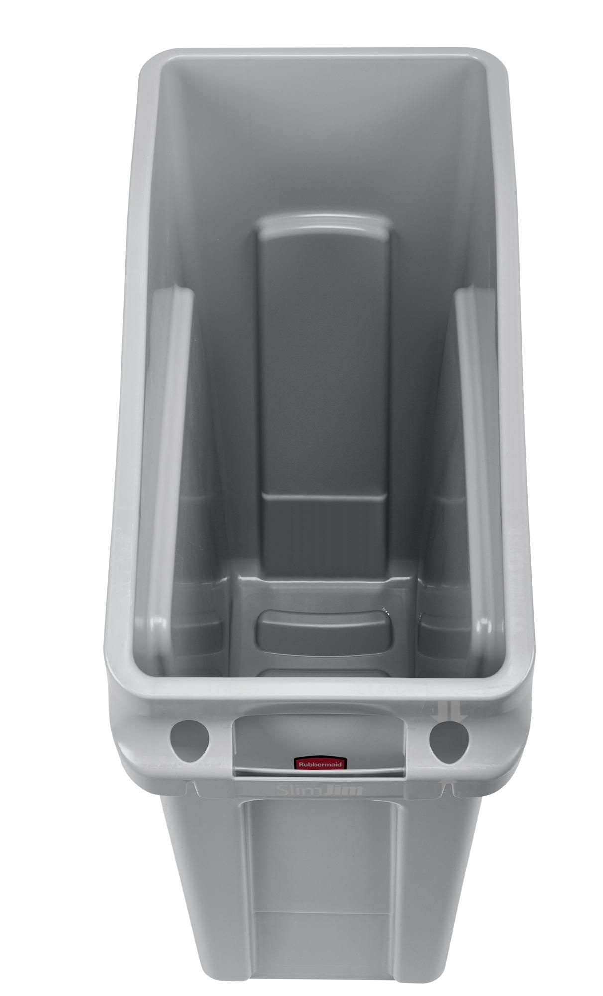 Rubbermaid Slim Jim asztal alá helyezhető kuka 49L szürke
