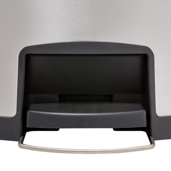 Rubbermaid Step-On rozsdamentes acél pedálos szemetes 90L-fekete/metál