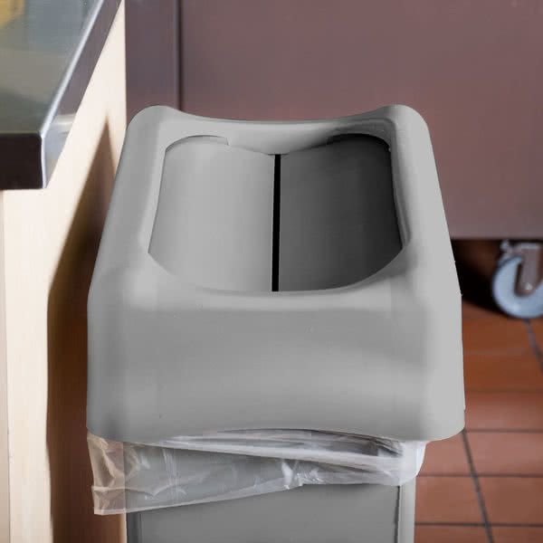 Rubbermaid Slim Jim szemetes kuka tető- "swing"- szürke