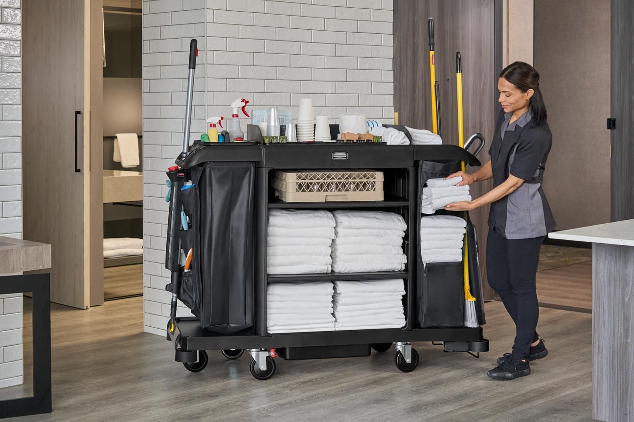 Rubbermaid nagy méretű szállodai kocsi