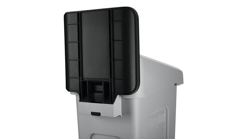 Rubbermaid információs tábla Slim Jim szelektív szetthez-fekete