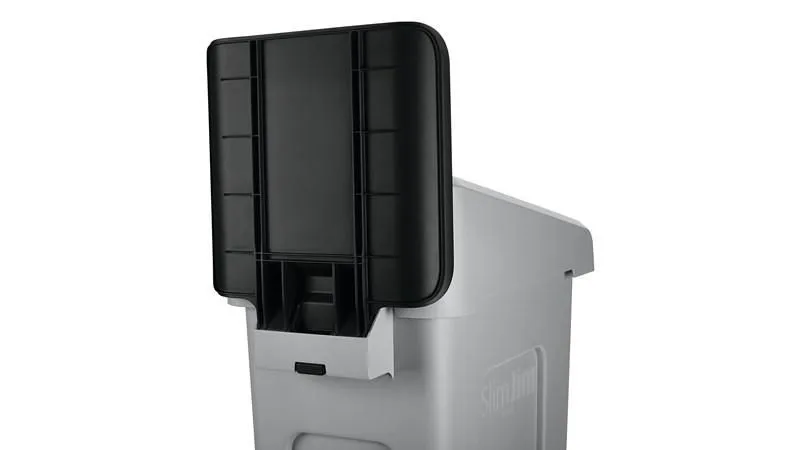 Rubbermaid információs tábla Slim Jim szelektív szetthez-fekete