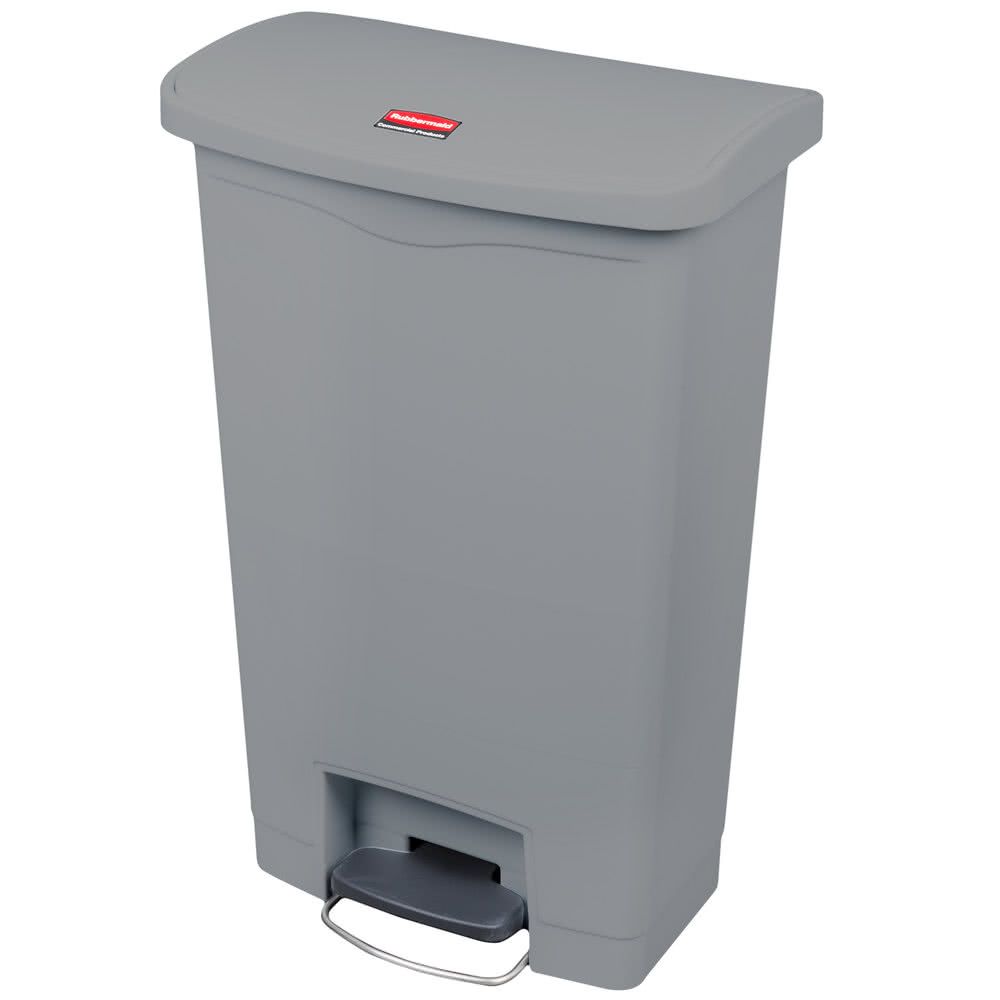 Rubbermaid Step-on keskeny szemetes kuka-szürke-50 literes