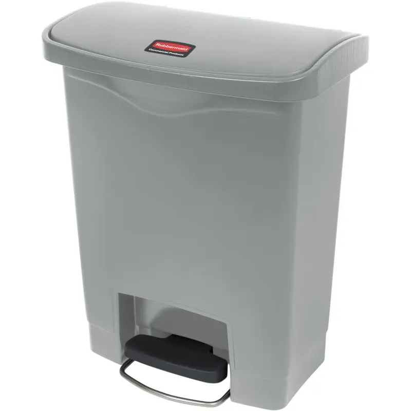 Rubbermaid Step-On keskeny pedálos szemetes kuka-szürke-30 literes