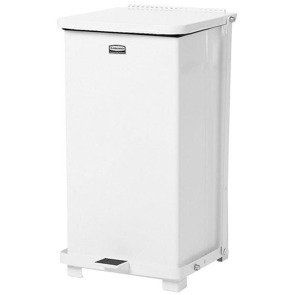 Rubbermaid acél pedálos szemetes 25L- fehér