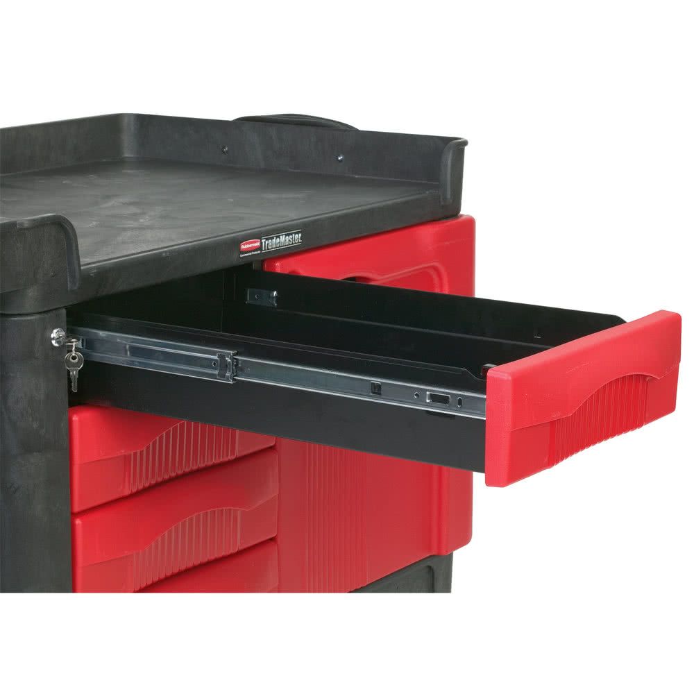 Rubbermaid TradeMaster zárható szerszámos kocsi-4 fiókos és 1 ajtós