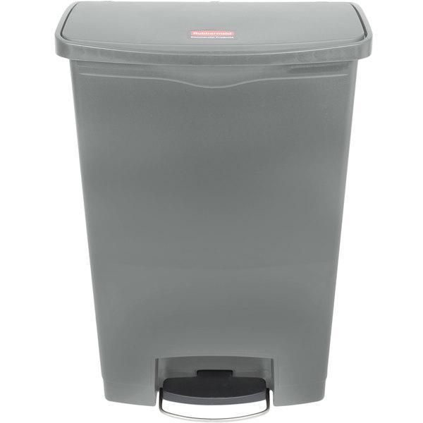 Rubbermaid Step-on keskeny pedálos szemetes kuka- szürke- 90 literes