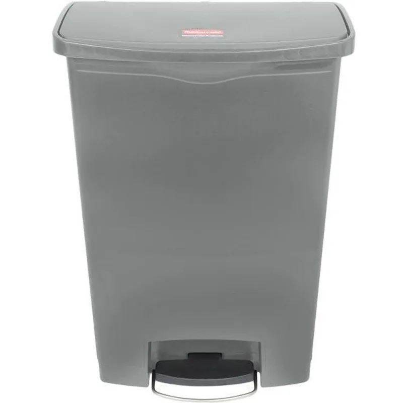 Rubbermaid Step-on keskeny pedálos szemetes kuka- szürke- 90 literes