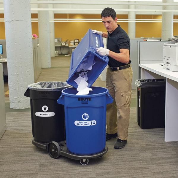 Rubbermaid dupla gurulós kocsi Brute konténerekhez