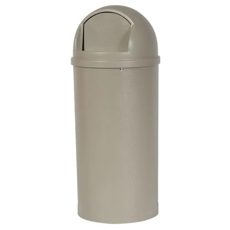 Rubbermaid Marshal-billenőfedeles szemetes-UV álló-56,8L-bézs