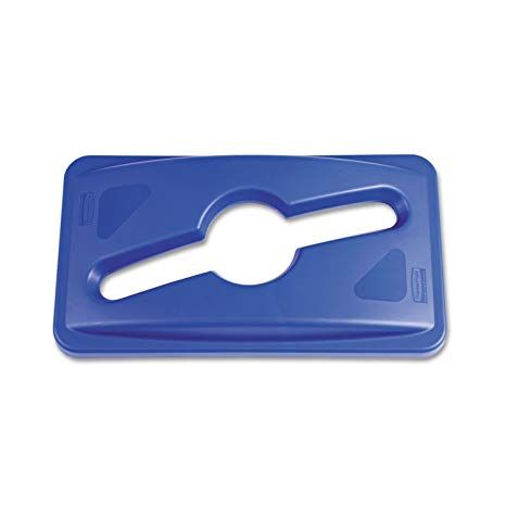 Rubbermaid Slim Jim szelektív kuka tető-kék