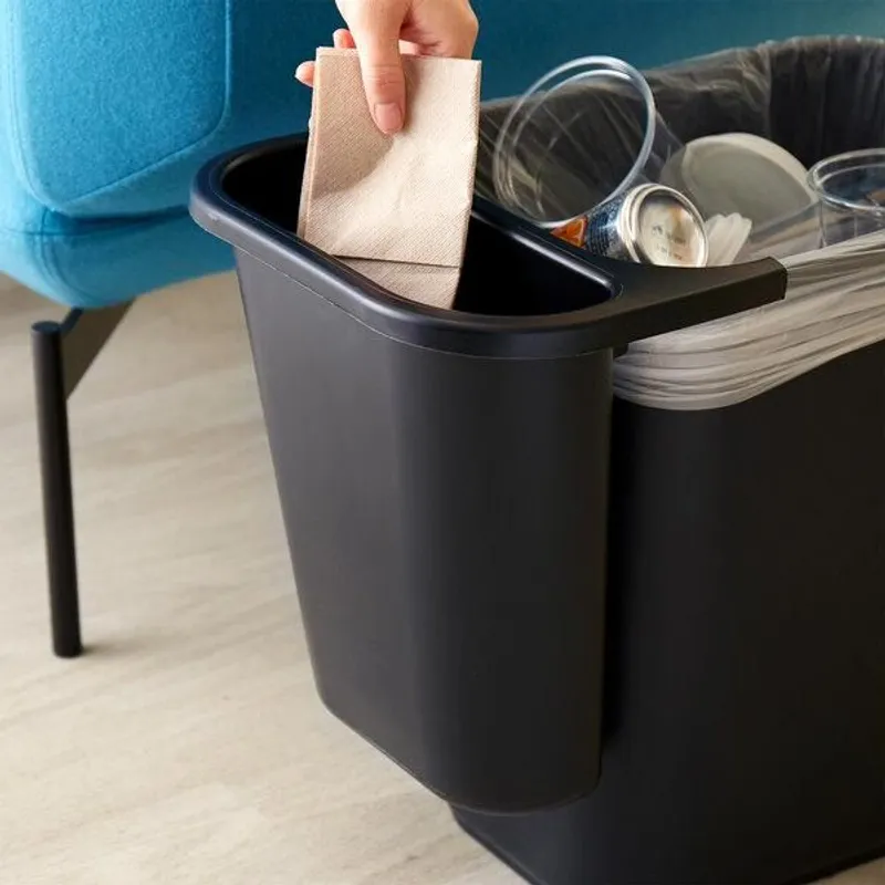 Rubbermaid oldalkuka FG295673BLUE szemeteshez-fekete