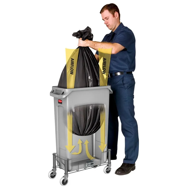Rubbermaid Slim Jim szemetes kuka- 87 literes-szürke